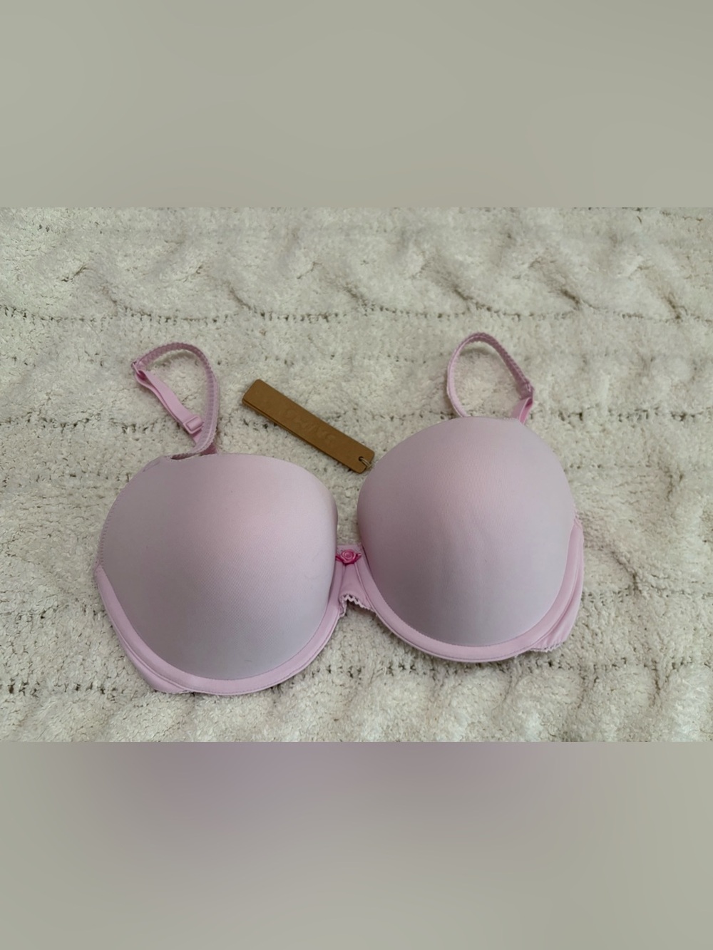 SKIMS Fits Everybody Picot Push-Up Bra 32D